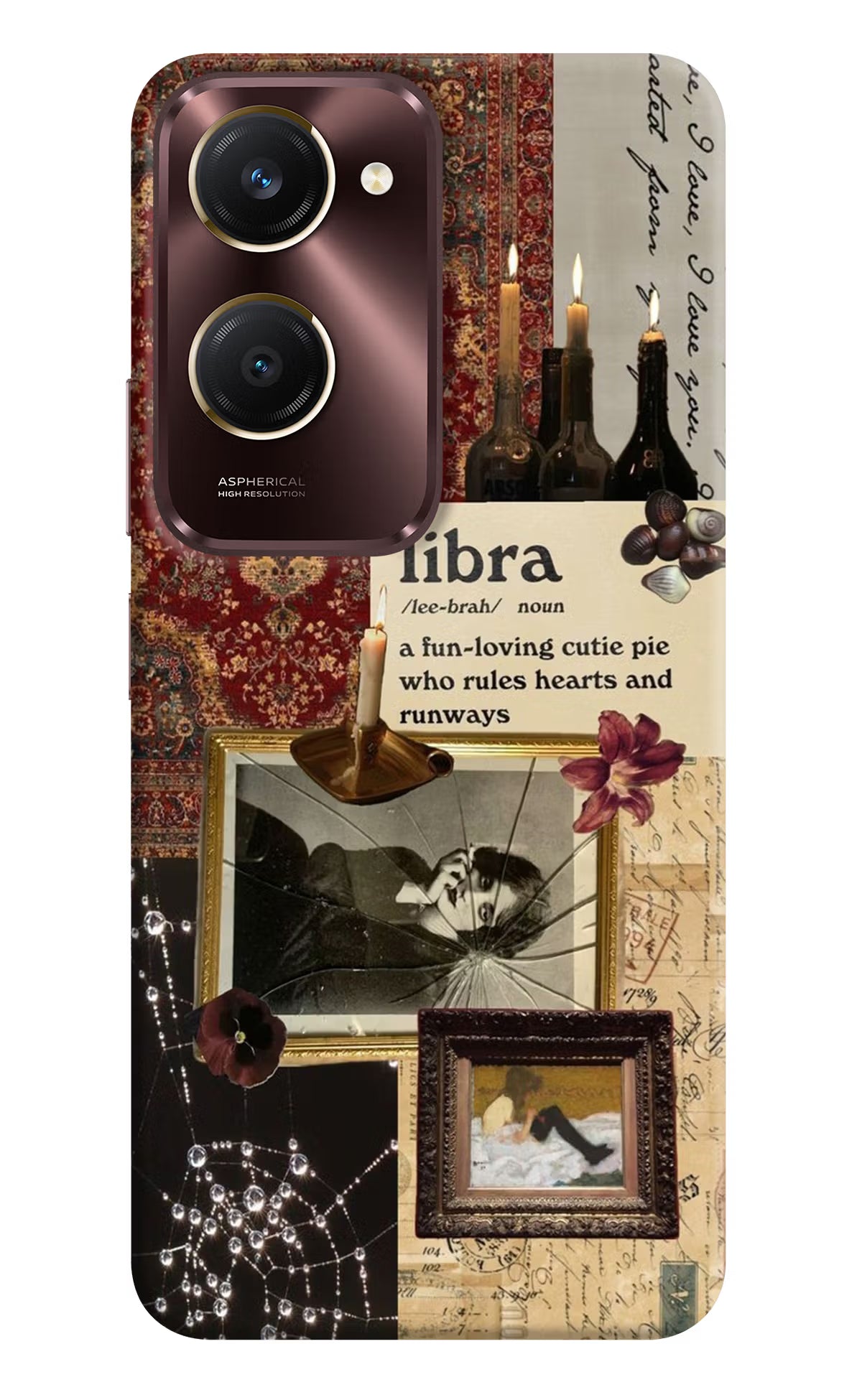 Libra Zodiac Vivo Y28s 5G Hard Case Back Cover by Casekaro