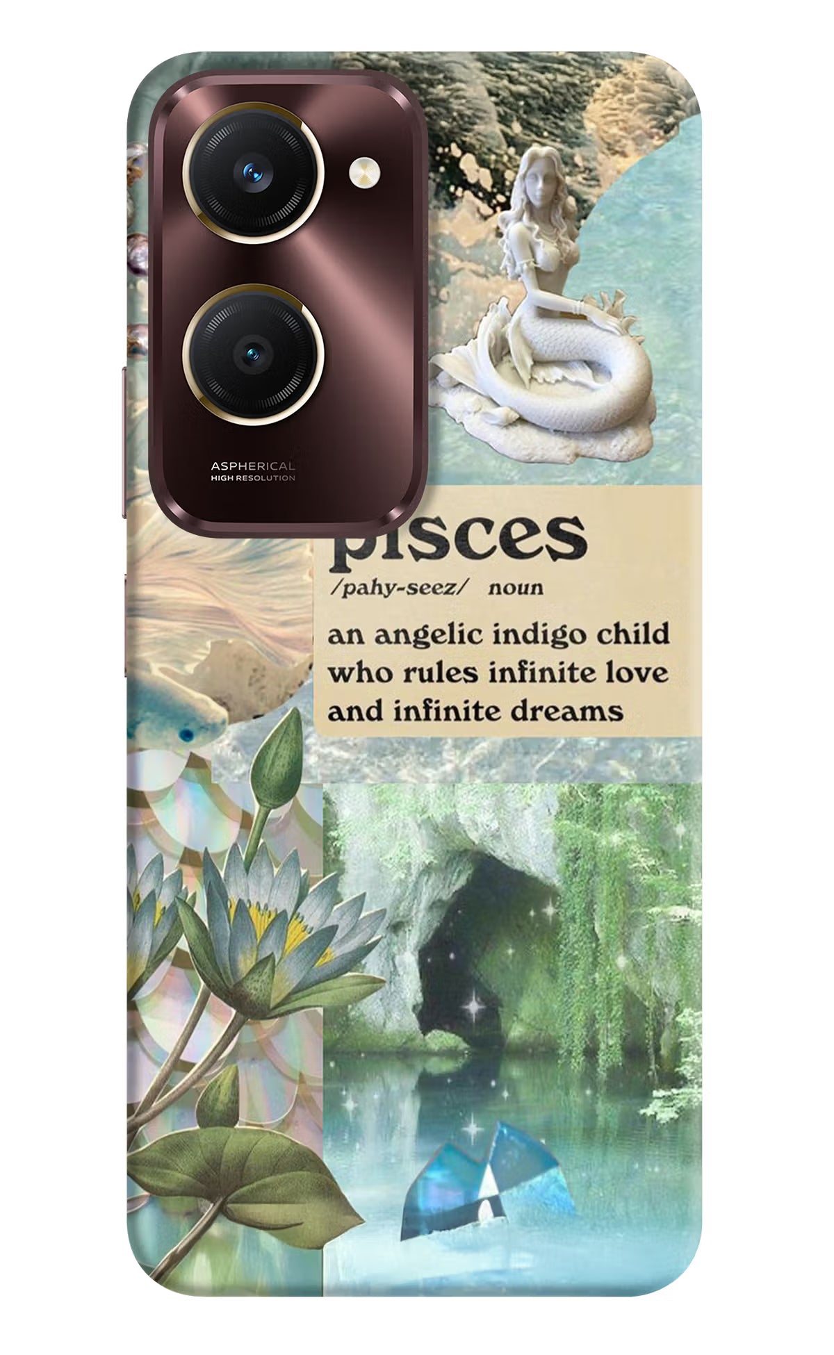 Pisces Zodiac Vivo Y28s 5G Hard Case Back Cover by Casekaro