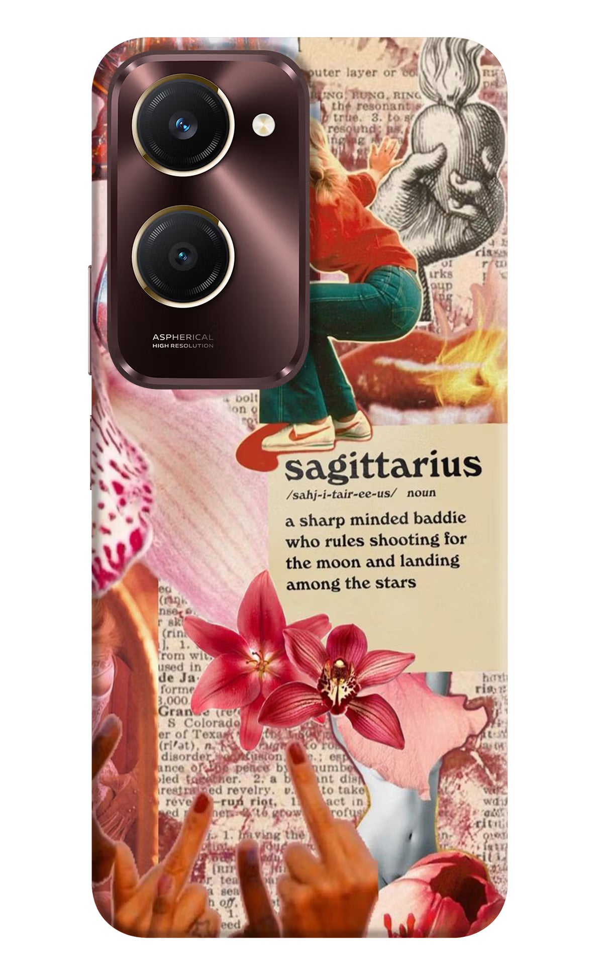Sagittarius Zodiac Vivo Y28s 5G Hard Case Back Cover by Casekaro