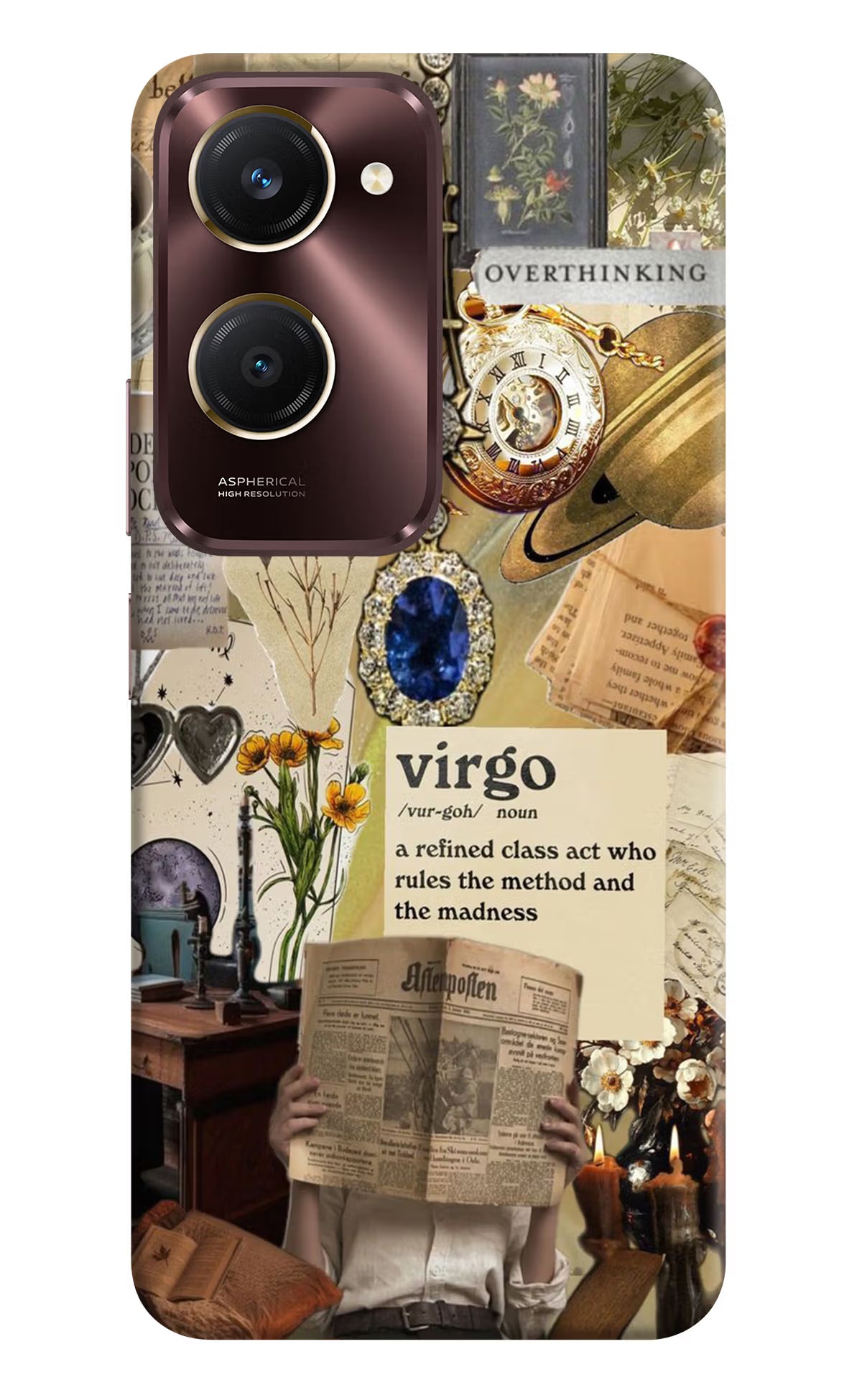 Virgo Zodiac Vivo Y28s 5G Hard Case Back Cover by Casekaro