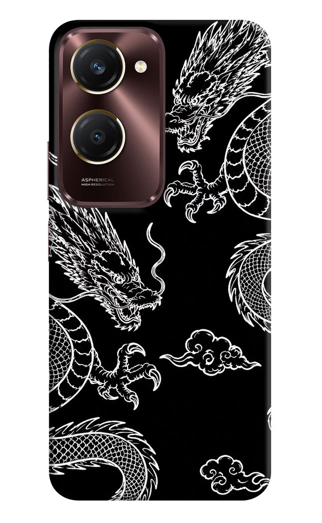 Twin Dragons Vivo Y28s 5G Hard Case Back Cover by Casekaro
