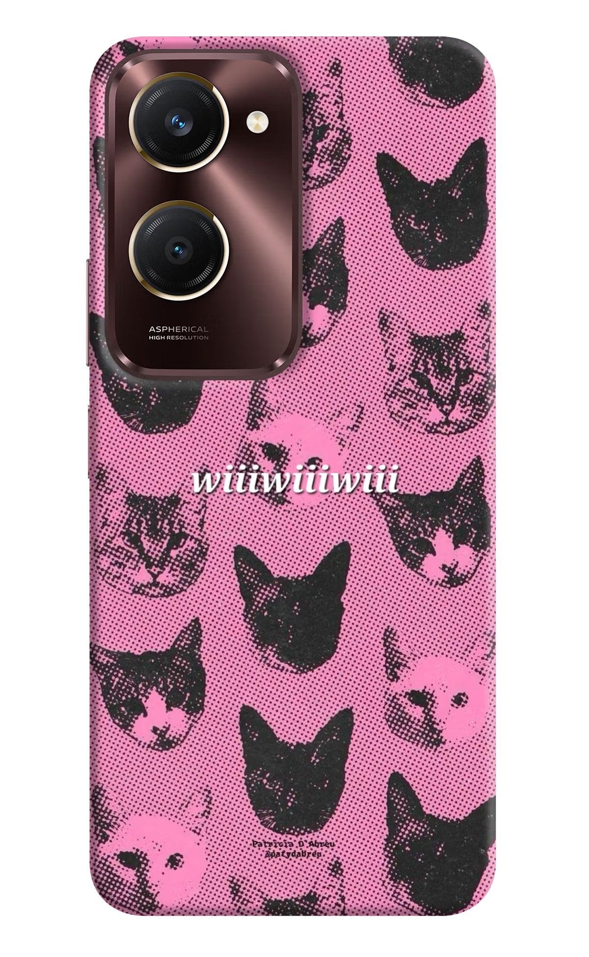Pink Cats Vivo Y28s 5G Back Cover