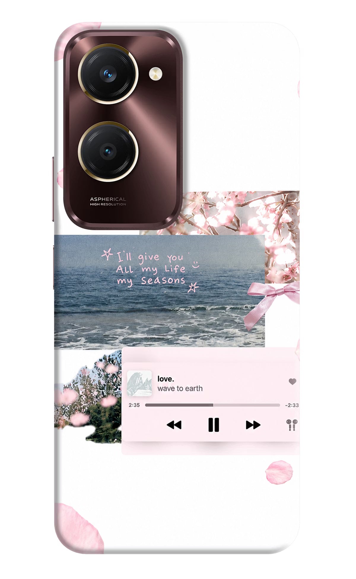 Wave to earth Vivo Y28s 5G Back Cover