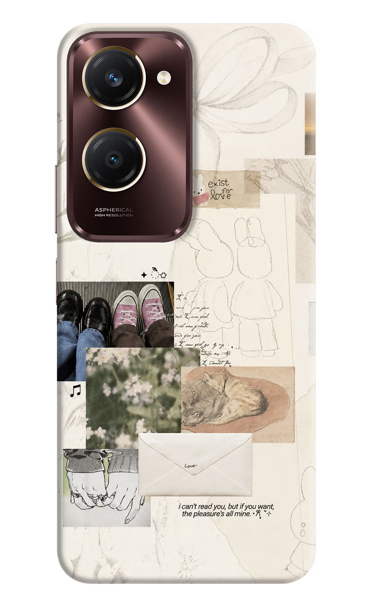 Soft Aesthetic Vivo Y28s 5G Back Cover