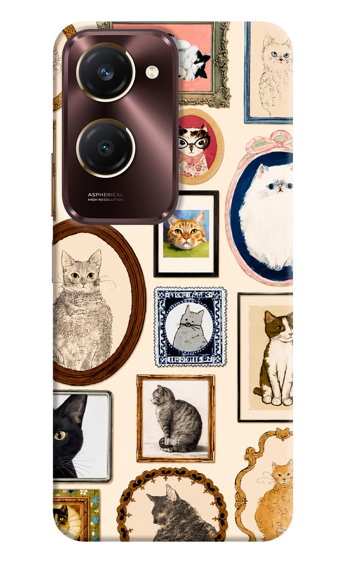 Mirror Cats Vivo Y28s 5G Back Cover