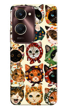 Cool Cat Vivo Y28s 5G Hard Case Back Cover by Casekaro