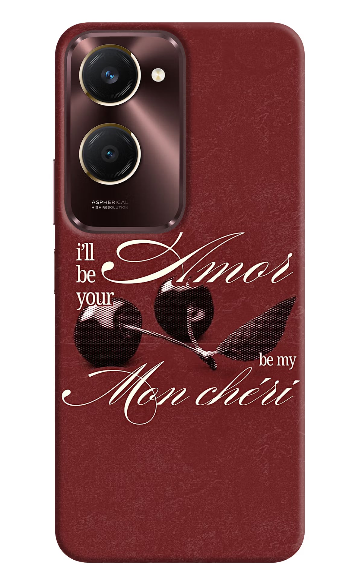 Velvet Cherry Vivo Y28s 5G Back Cover