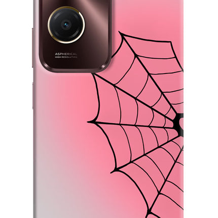 Pink Web Vivo Y28s 5G Hard Case Back Cover by Casekaro