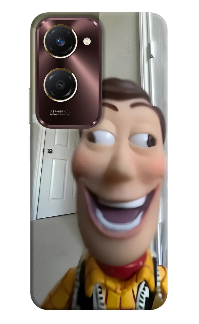 Side Eye Woody Vivo Y28s 5G Hard Case Back Cover by Casekaro