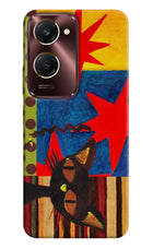 Pop Cat Vivo Y28s 5G Hard Case Back Cover by Casekaro
