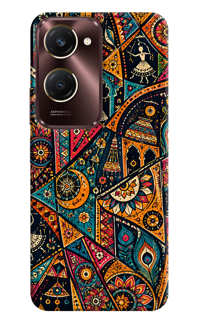 Folk Print Vivo Y28s 5G Hard Case Back Cover by Casekaro