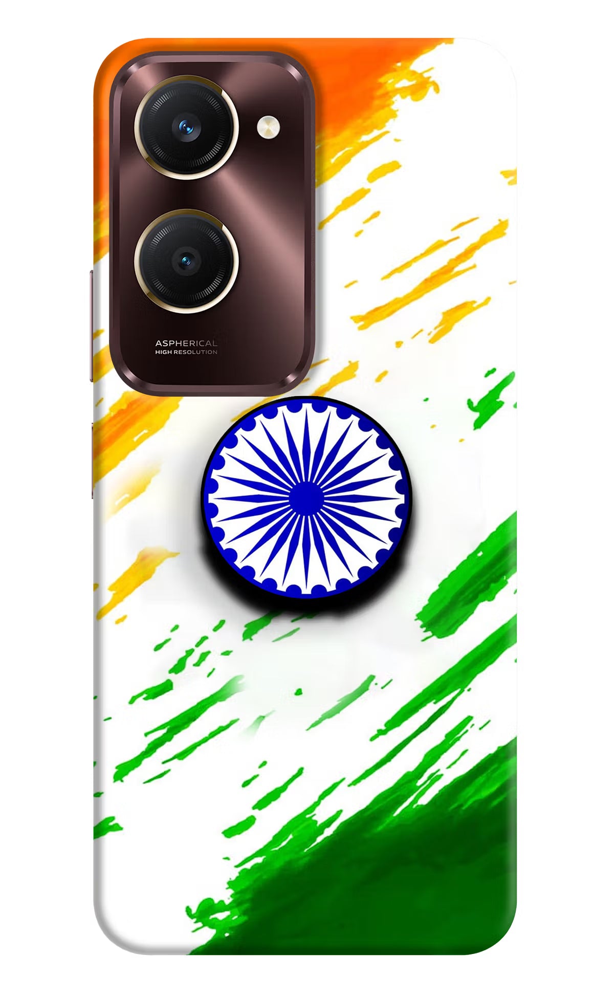 Indian Flag Ashoka Chakra Vivo Y28s 5G Pop Case by Casekaro