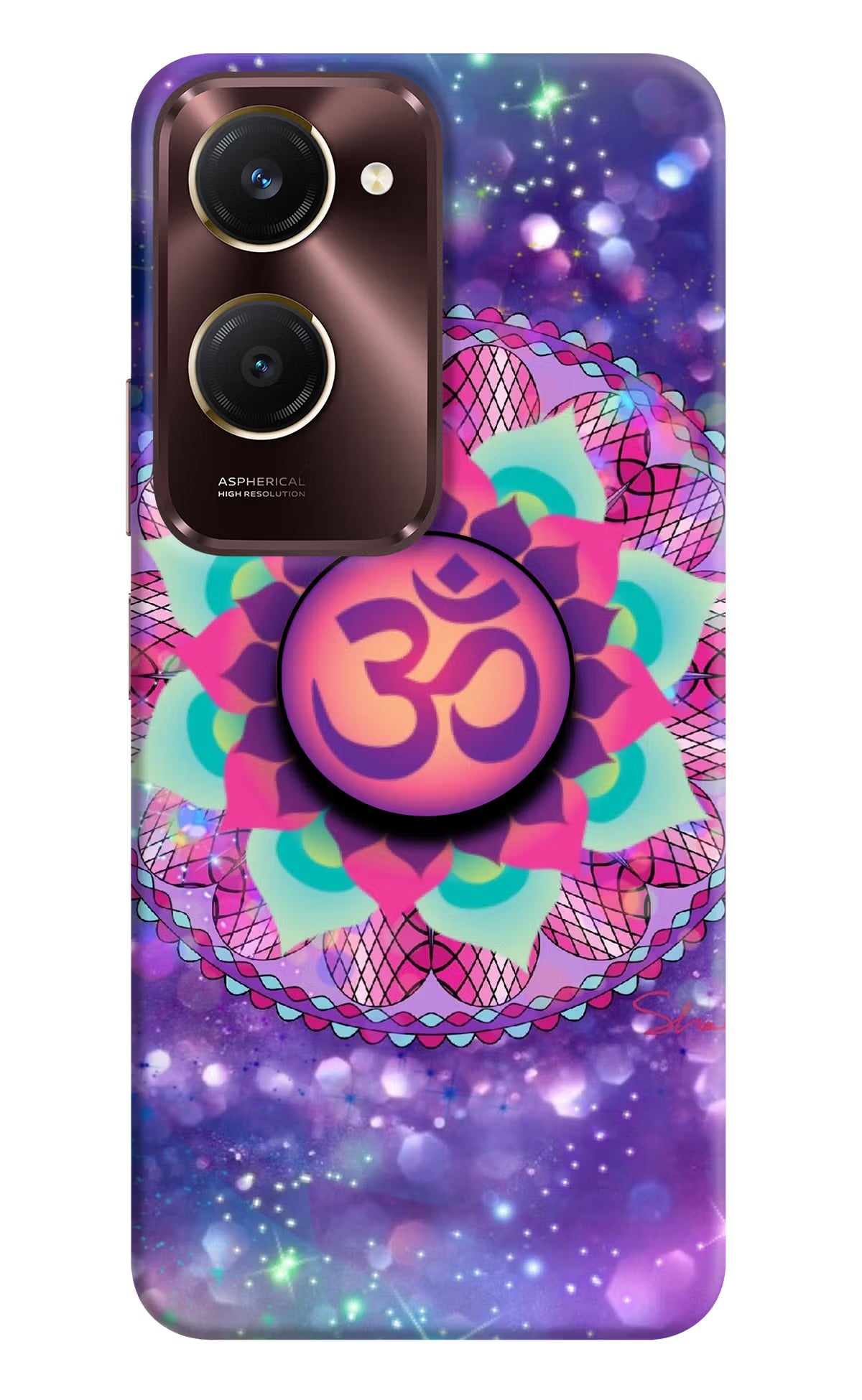 Om Purple Vivo Y28s 5G Pop Case by Casekaro