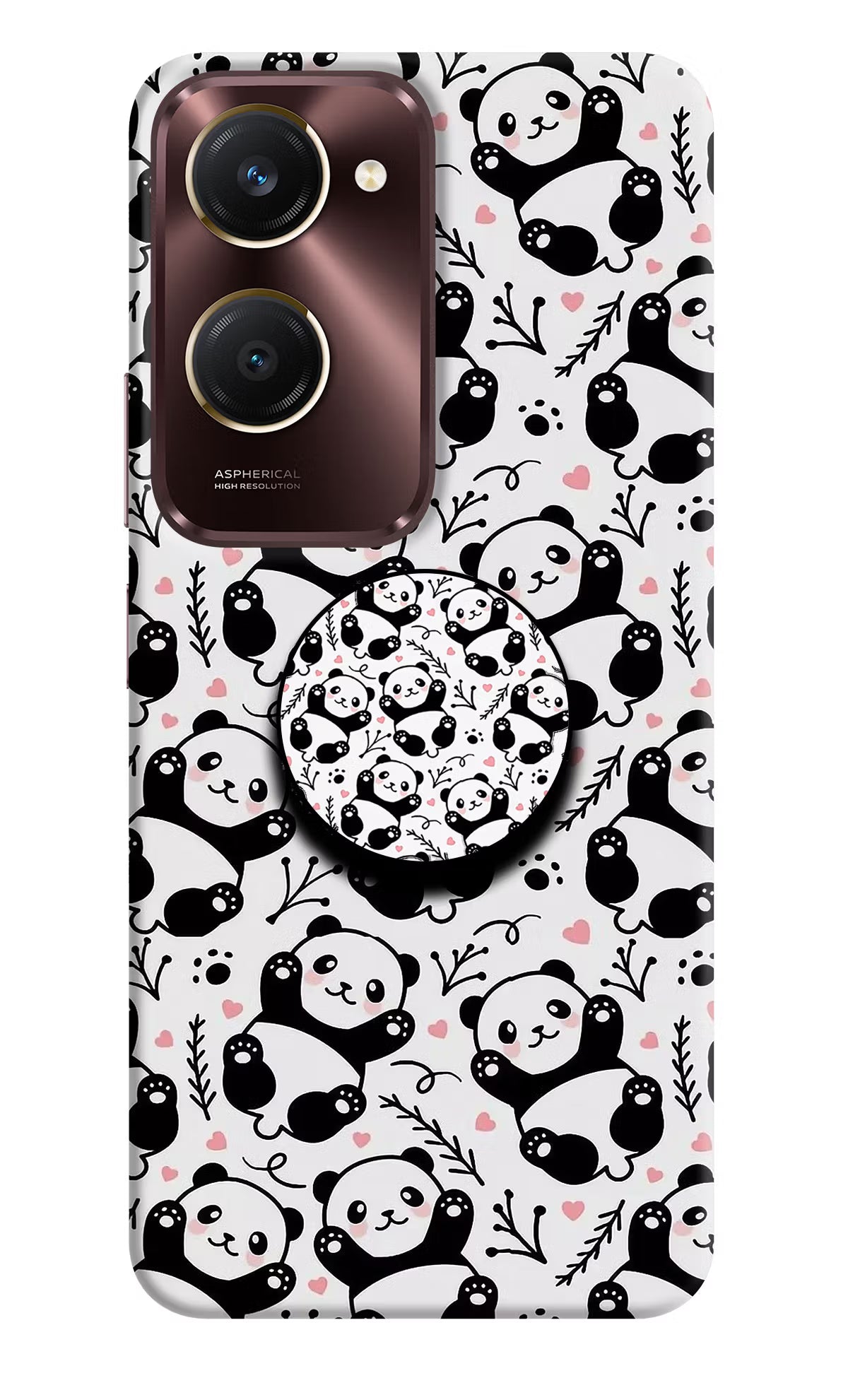 Cute Panda Vivo Y28s 5G Pop Case by Casekaro