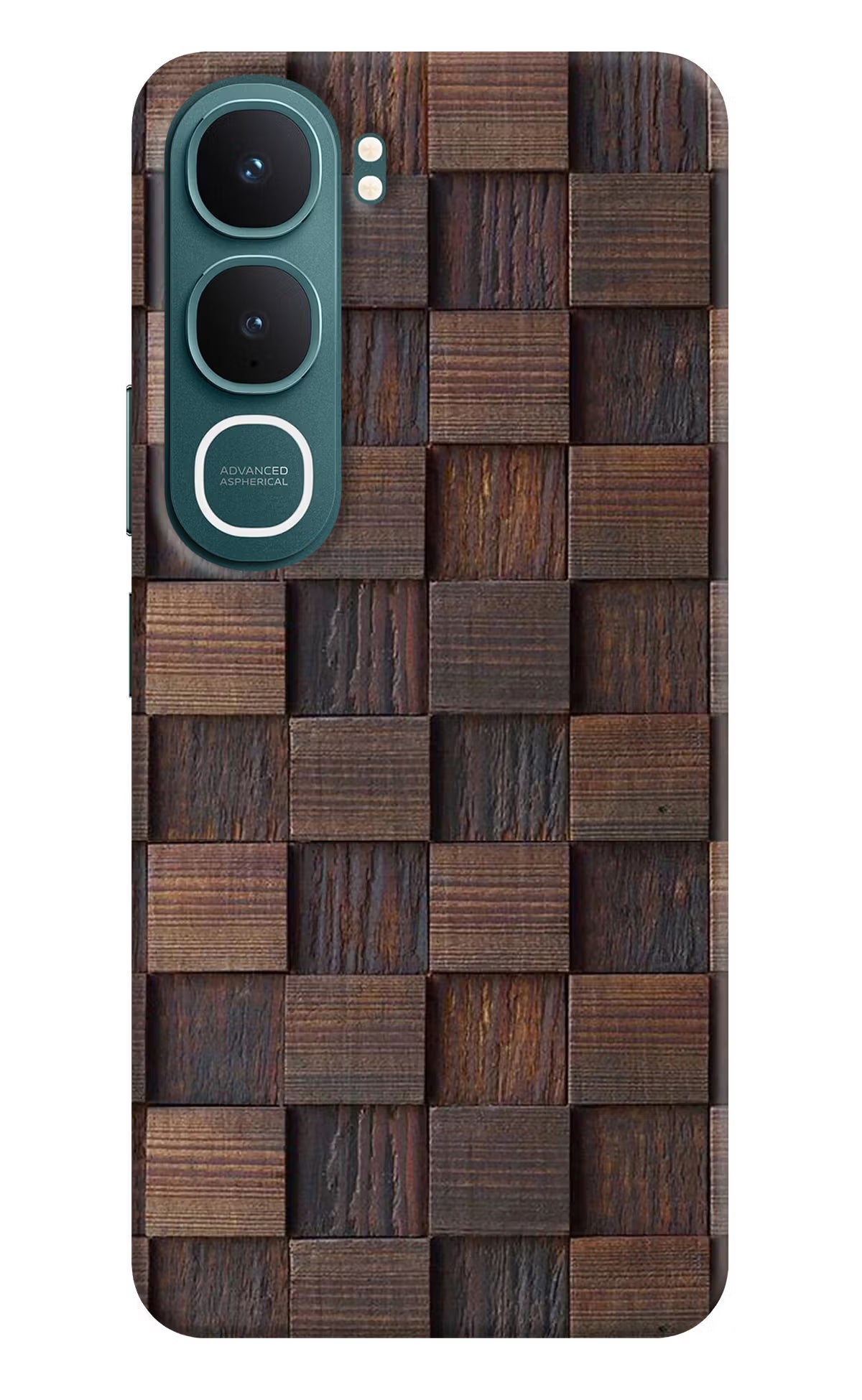Wooden Cube Design Vivo Y31 5G Hard Case Back Cover by Casekaro