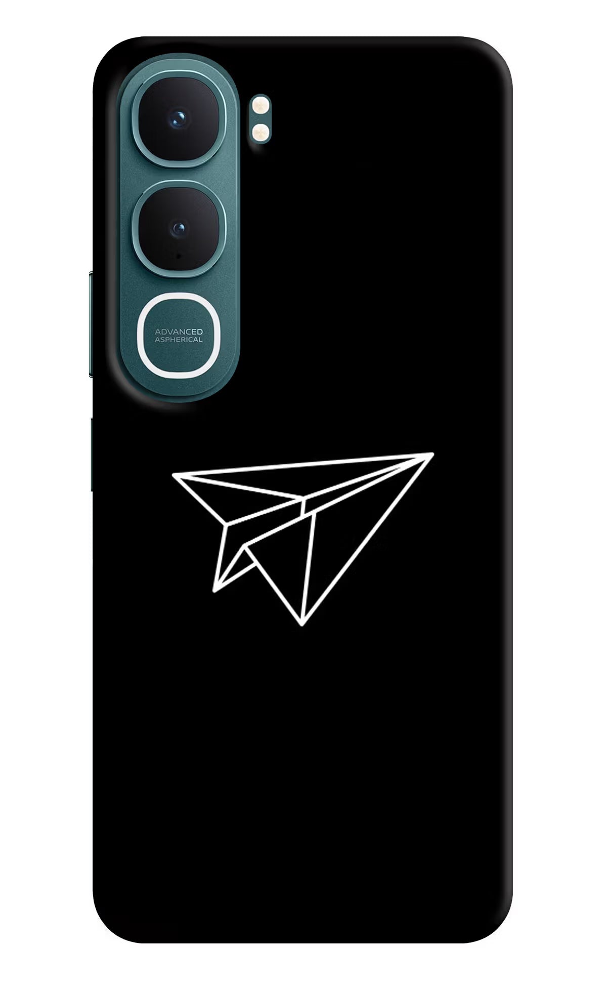 Paper Plane White Vivo Y31 5G Hard Case Back Cover by Casekaro