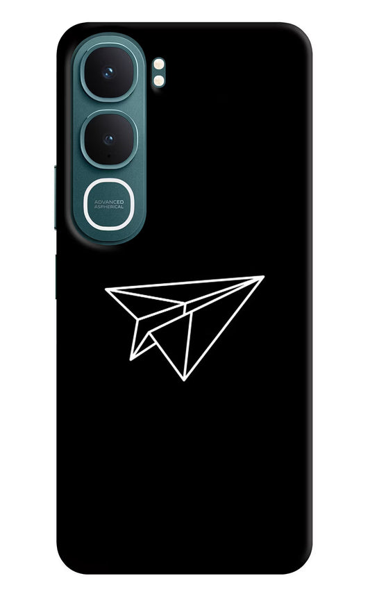 Paper Plane White Vivo Y31 5G Hard Case Back Cover by Casekaro