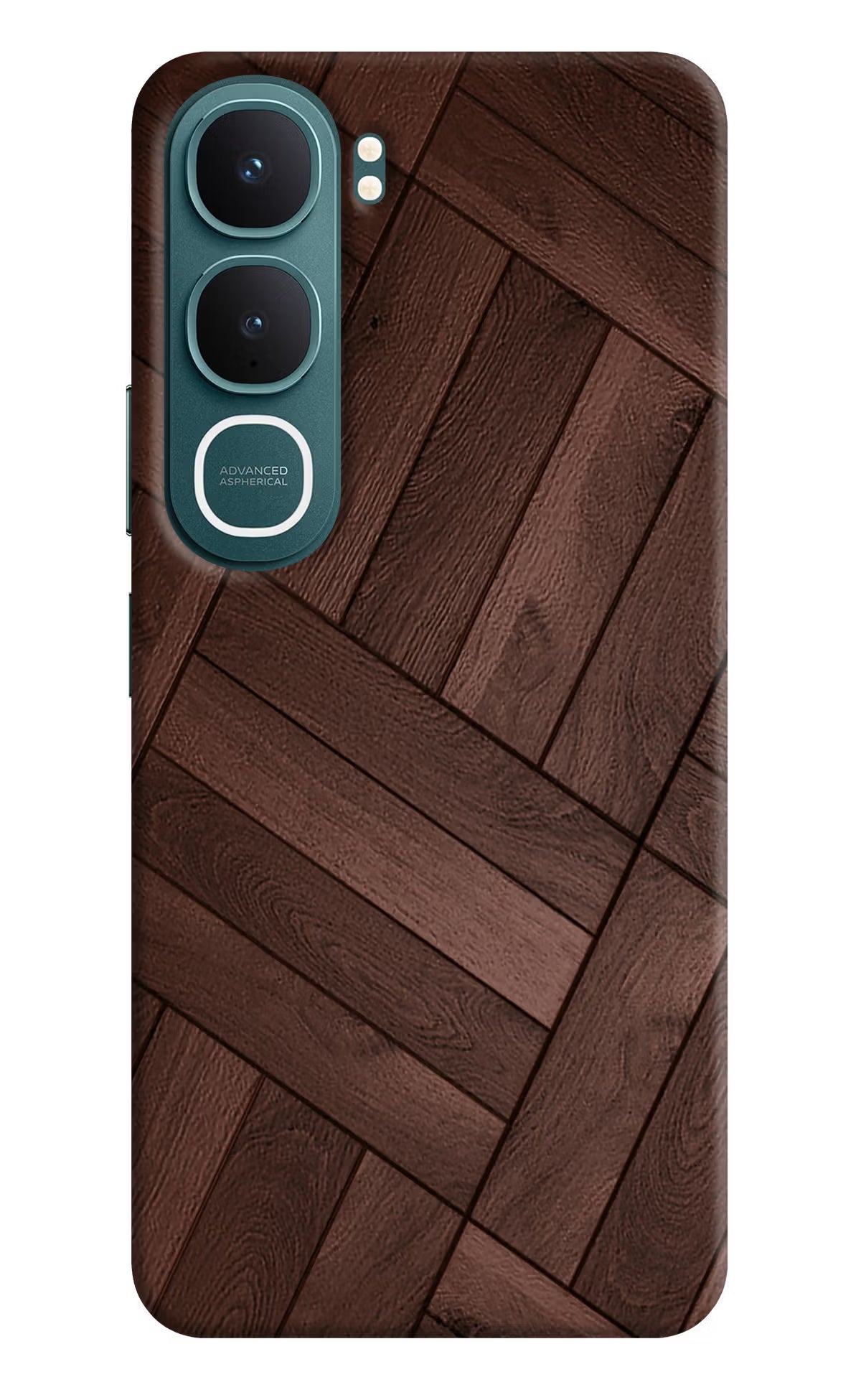 Wooden Texture Design Vivo Y31 5G Hard Case Back Cover by Casekaro