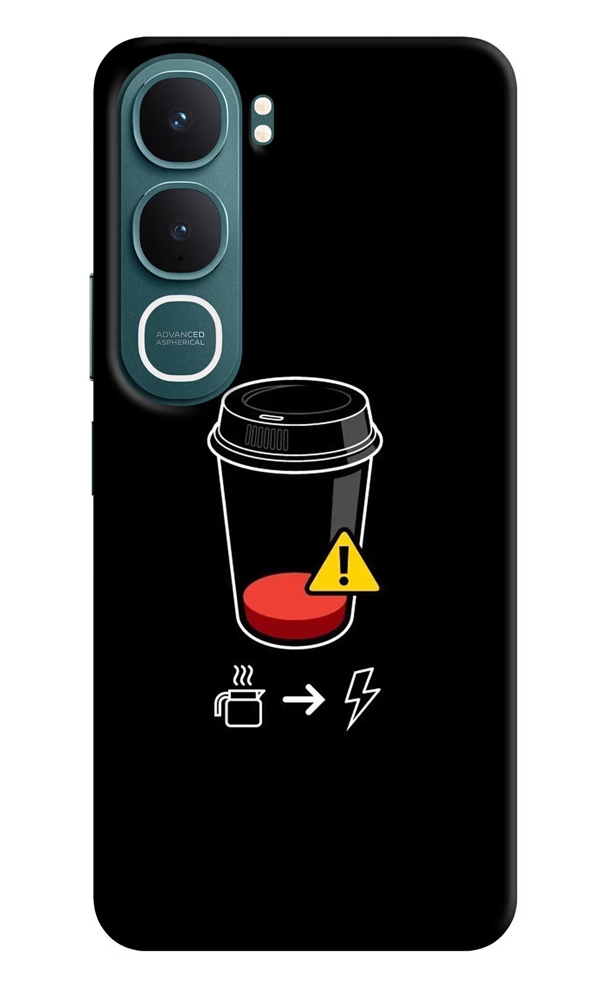 Coffee Vivo Y31 5G Hard Case Back Cover by Casekaro