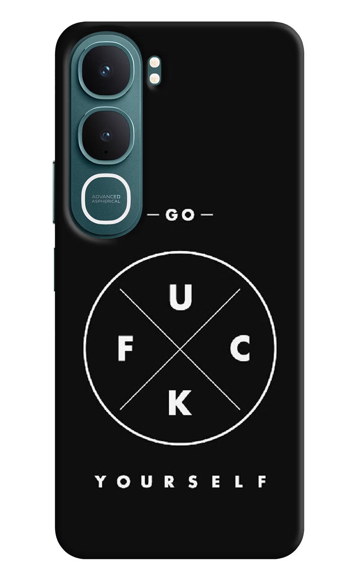 Go Fuck Yourself Vivo Y31 5G Hard Case Back Cover by Casekaro