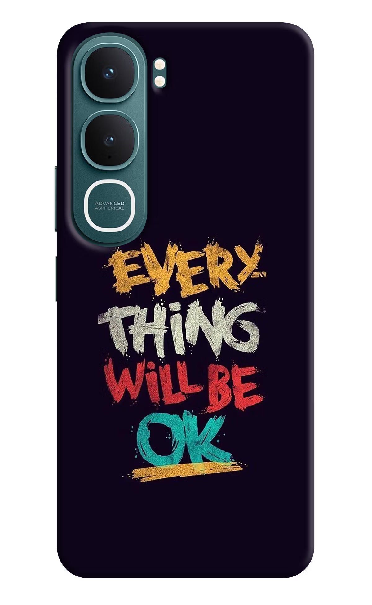 Everything Will Be Ok Vivo Y31 5G Hard Case Back Cover by Casekaro