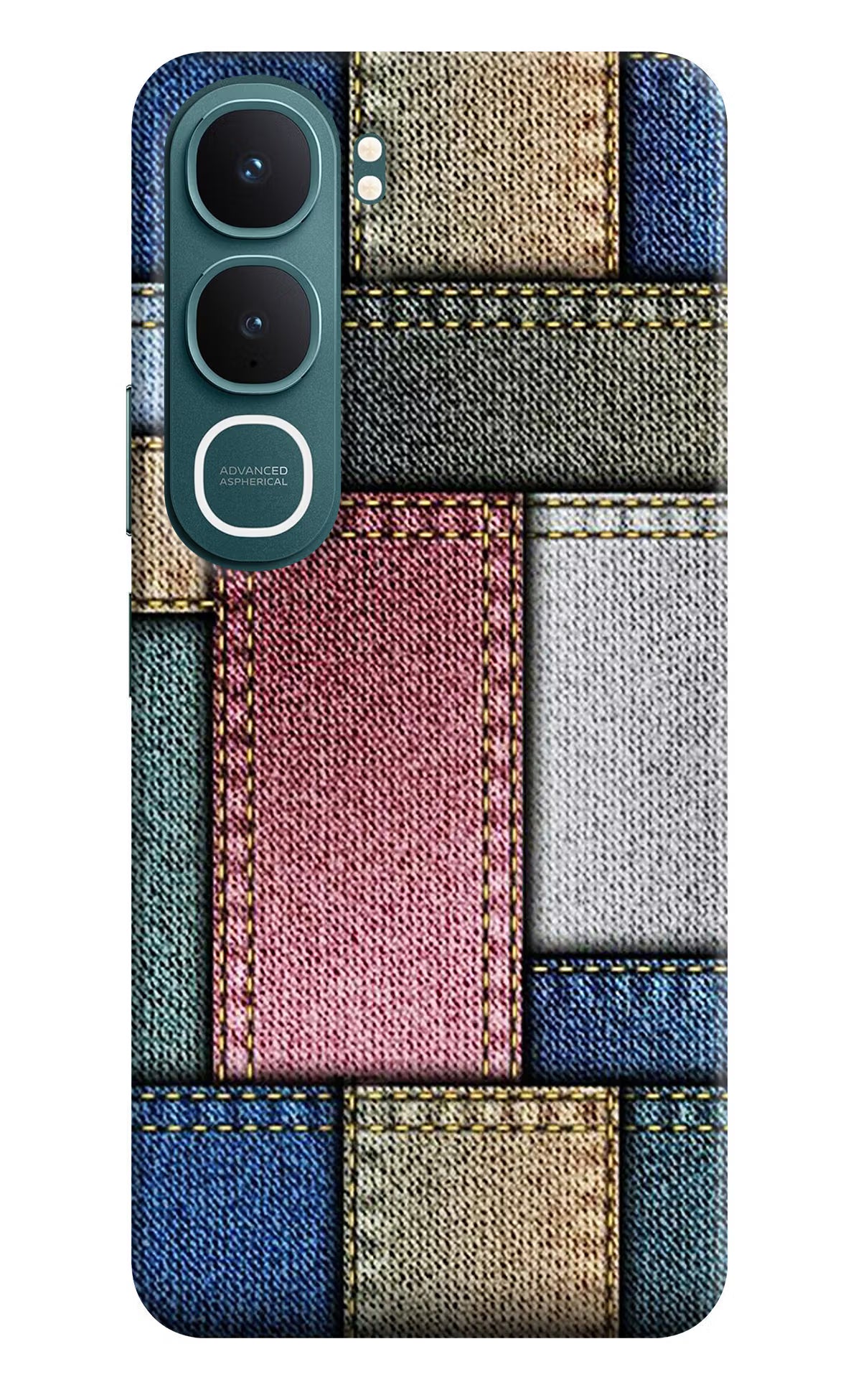 Multicolor Jeans Vivo Y31 5G Hard Case Back Cover by Casekaro