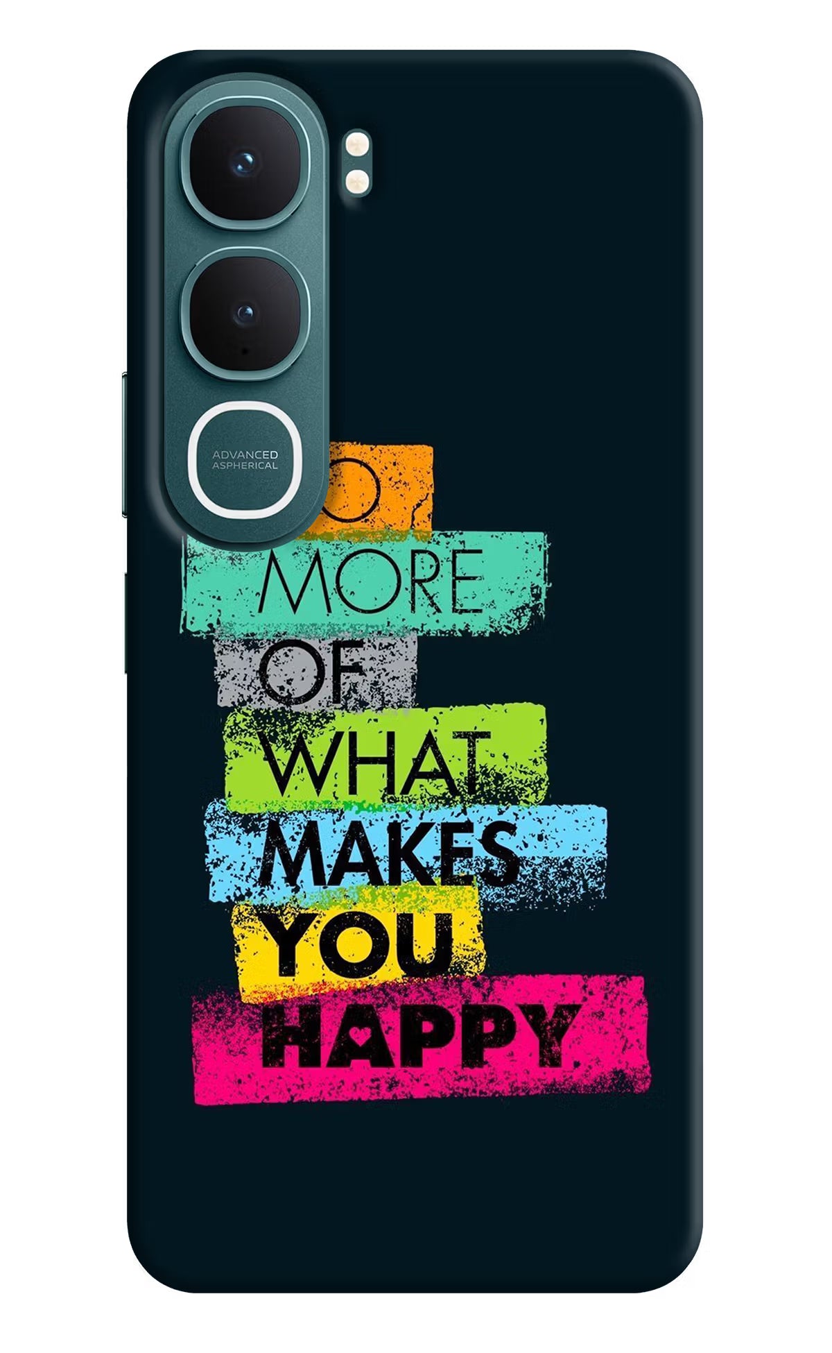Do More Of What Makes You Happy Vivo Y31 5G Hard Case Back Cover by Casekaro