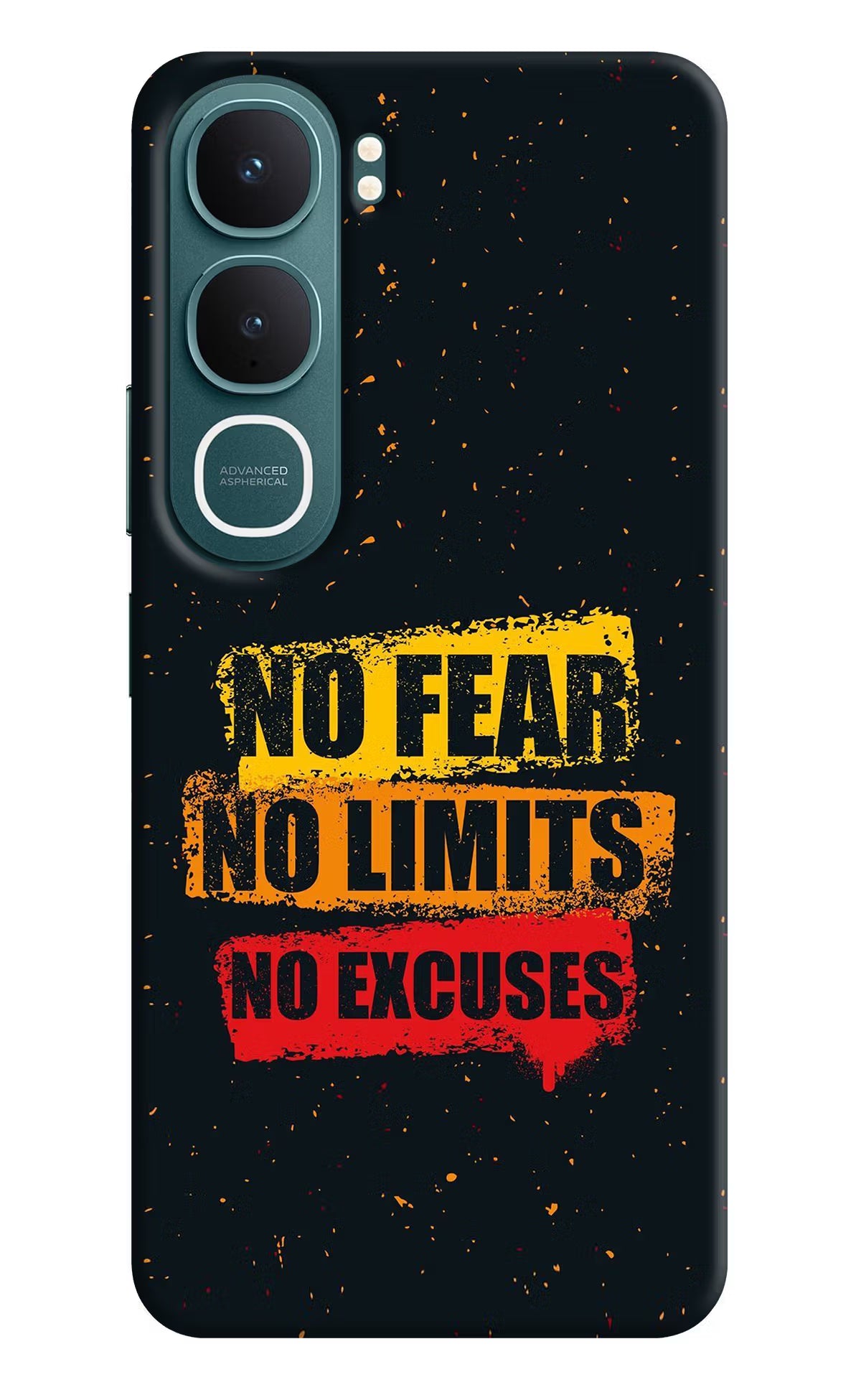 No Fear No Limits No Excuse Vivo Y31 5G Hard Case Back Cover by Casekaro