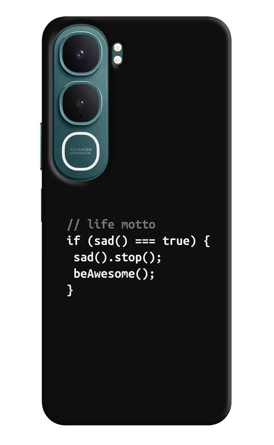 Life Motto Code Vivo Y31 5G Hard Case Back Cover by Casekaro