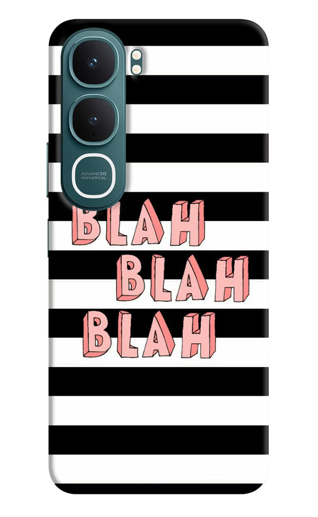Blah Blah Blah Vivo Y31 5G Hard Case Back Cover by Casekaro