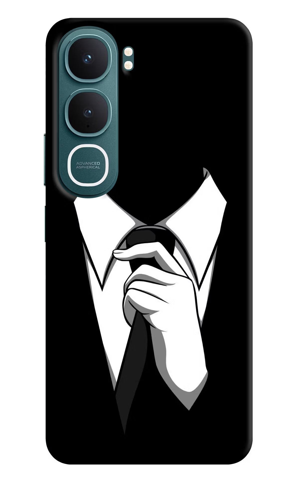 Black Tie Vivo Y31 5G Hard Case Back Cover by Casekaro