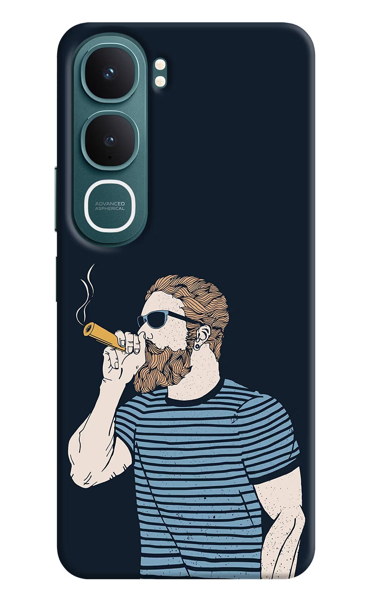 Smoking Vivo Y31 5G Hard Case Back Cover by Casekaro