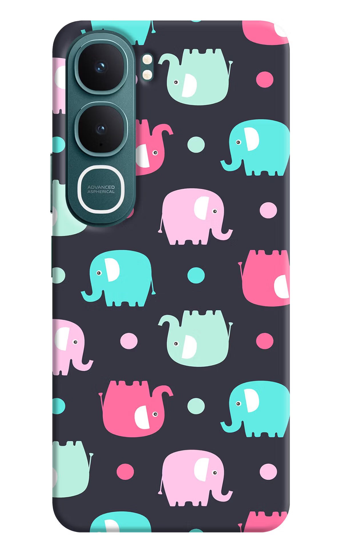 Elephants Vivo Y31 5G Hard Case Back Cover by Casekaro