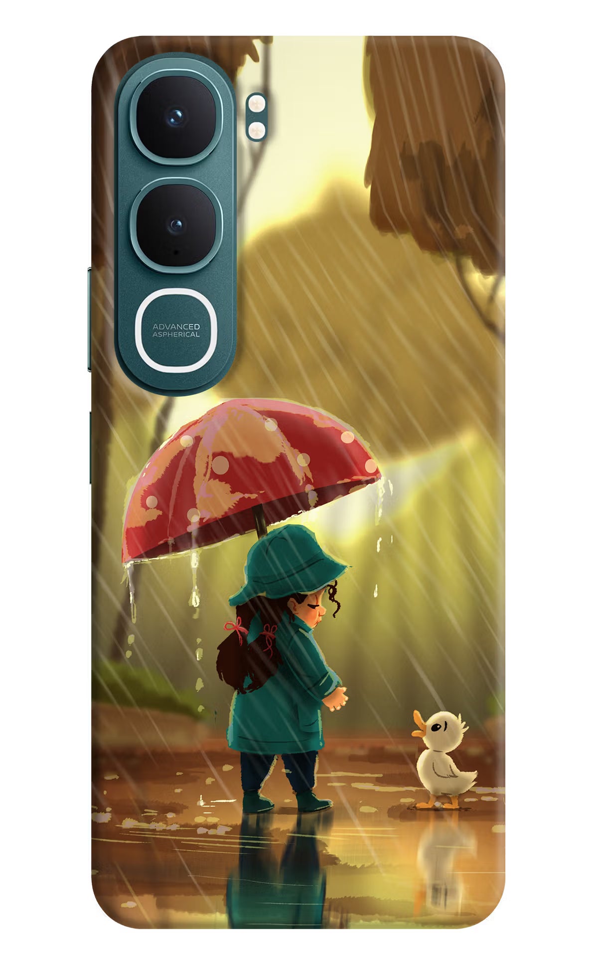Rainy Day Vivo Y31 5G Hard Case Back Cover by Casekaro