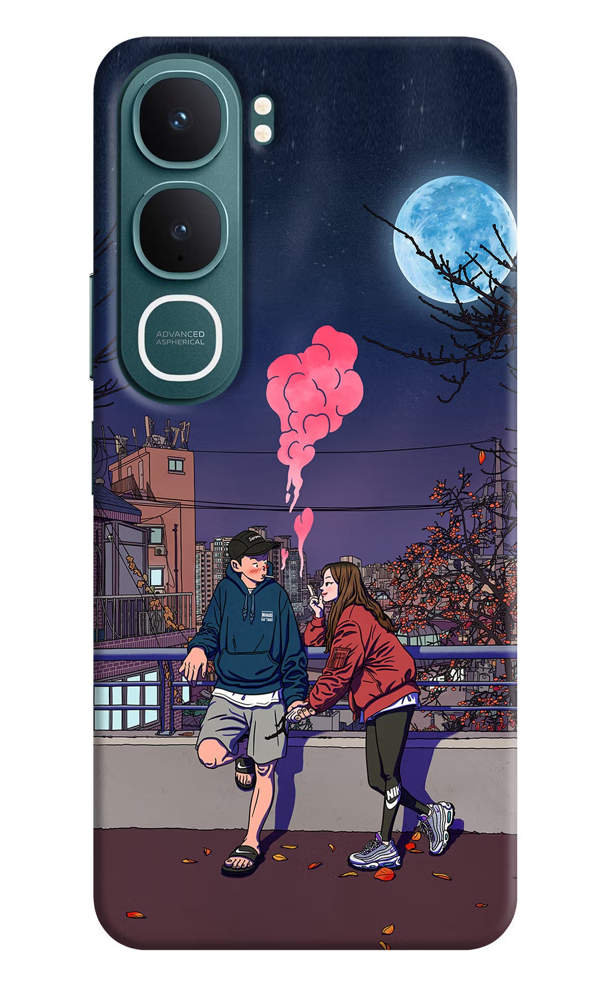 Chilling Couple Vivo Y31 5G Hard Case Back Cover by Casekaro