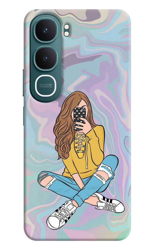 Selfie Girl Vivo Y31 5G Hard Case Back Cover by Casekaro