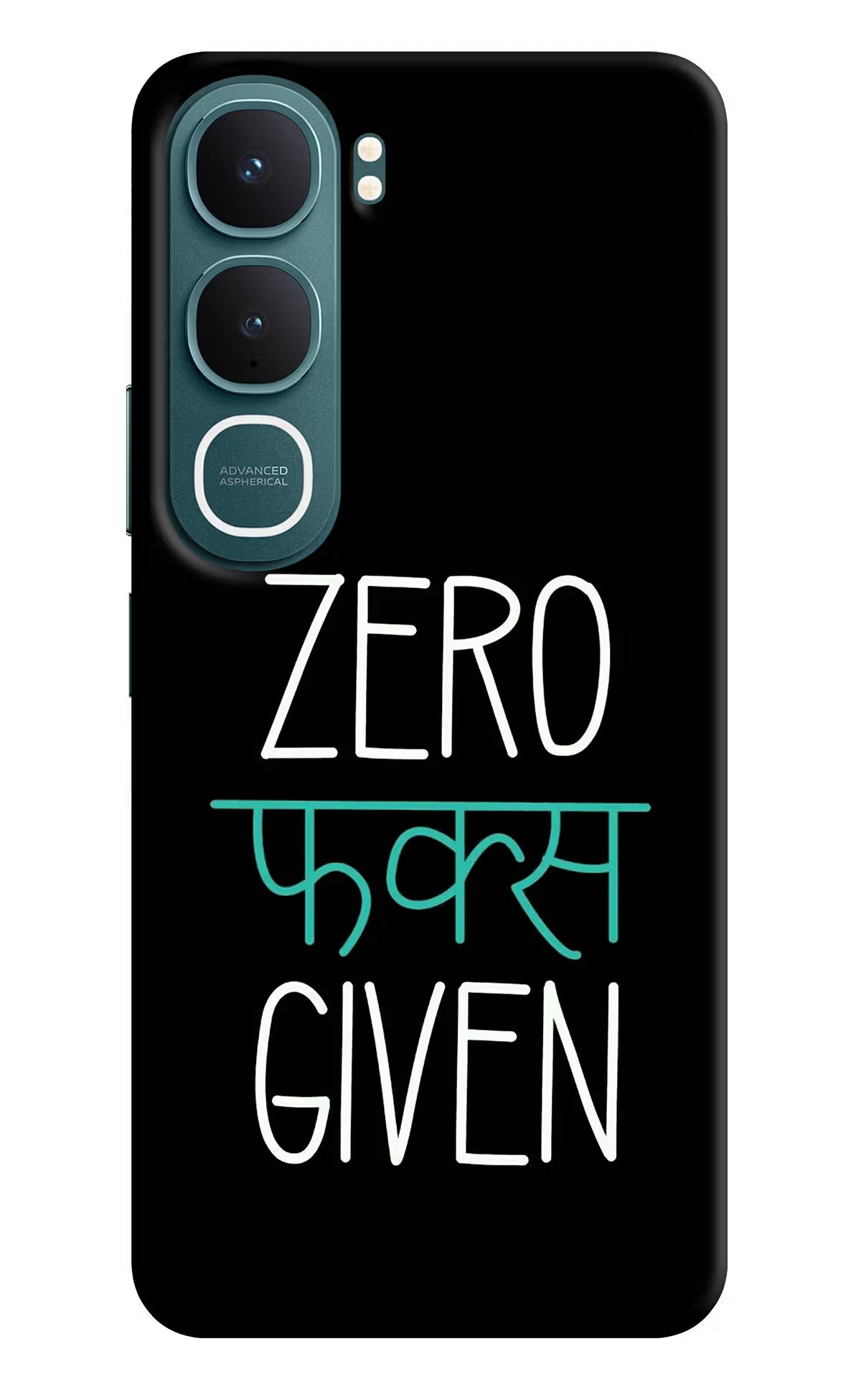 Zero Fucks Given Vivo Y31 5G Hard Case Back Cover by Casekaro