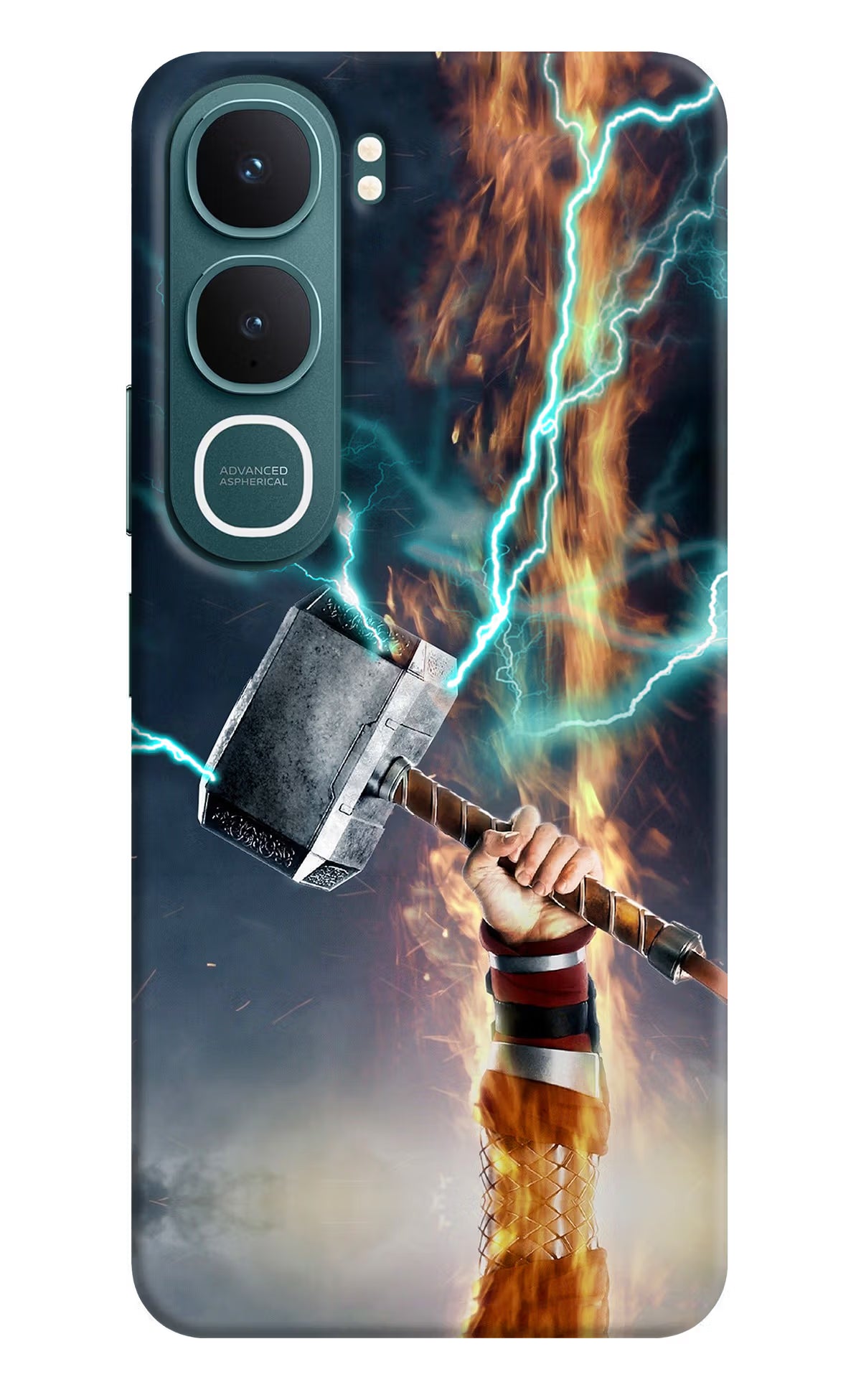 Thor Hammer Mjolnir Vivo Y31 5G Hard Case Back Cover by Casekaro