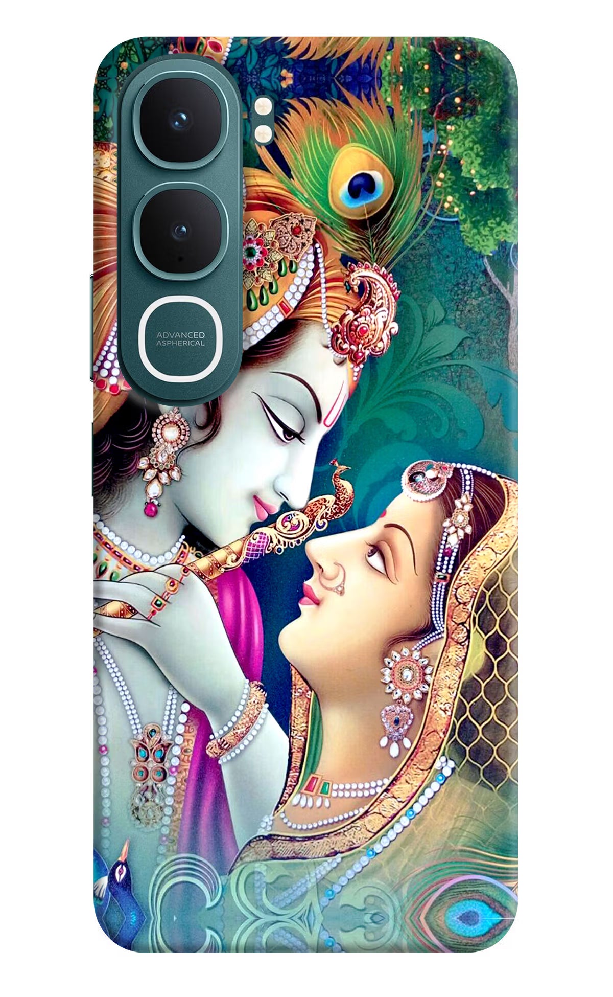 Lord Radha Krishna Vivo Y31 5G Hard Case Back Cover by Casekaro