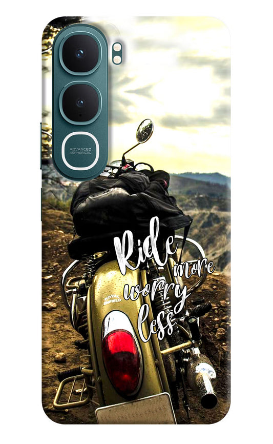 Ride More Worry Less Vivo Y31 5G Hard Case Back Cover by Casekaro