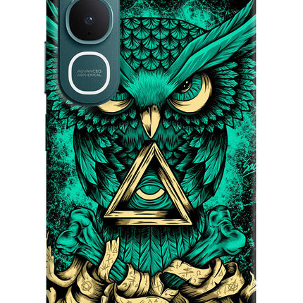 Green Owl Vivo Y31 5G Hard Case Back Cover by Casekaro