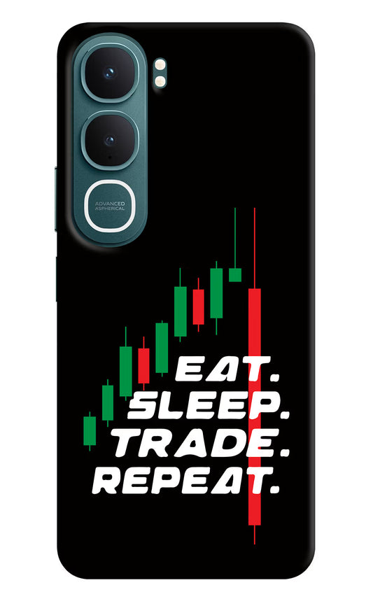 Eat Sleep Trade Repeat Vivo Y31 5G Hard Case Back Cover by Casekaro
