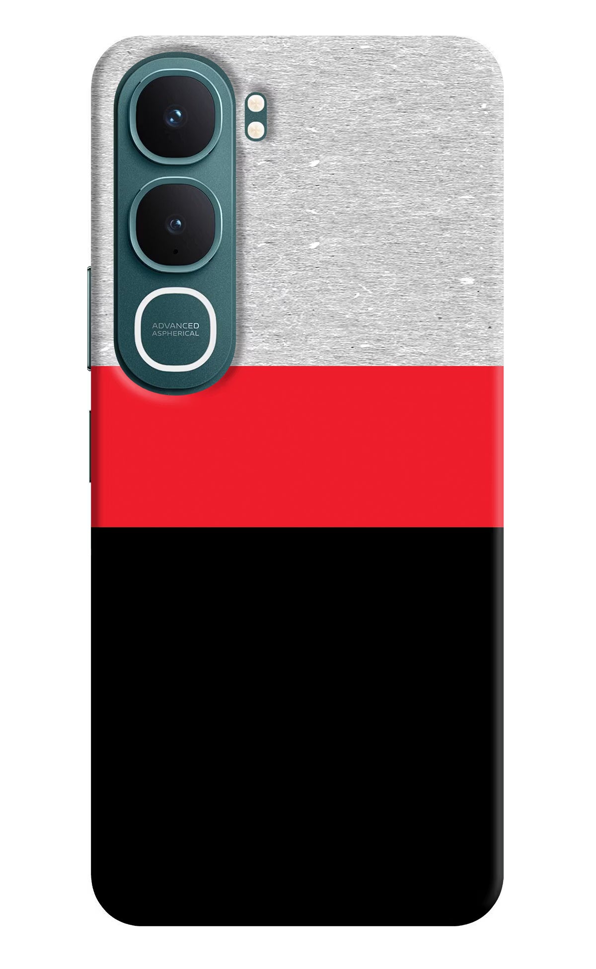Tri Color Pattern Vivo Y31 5G Hard Case Back Cover by Casekaro
