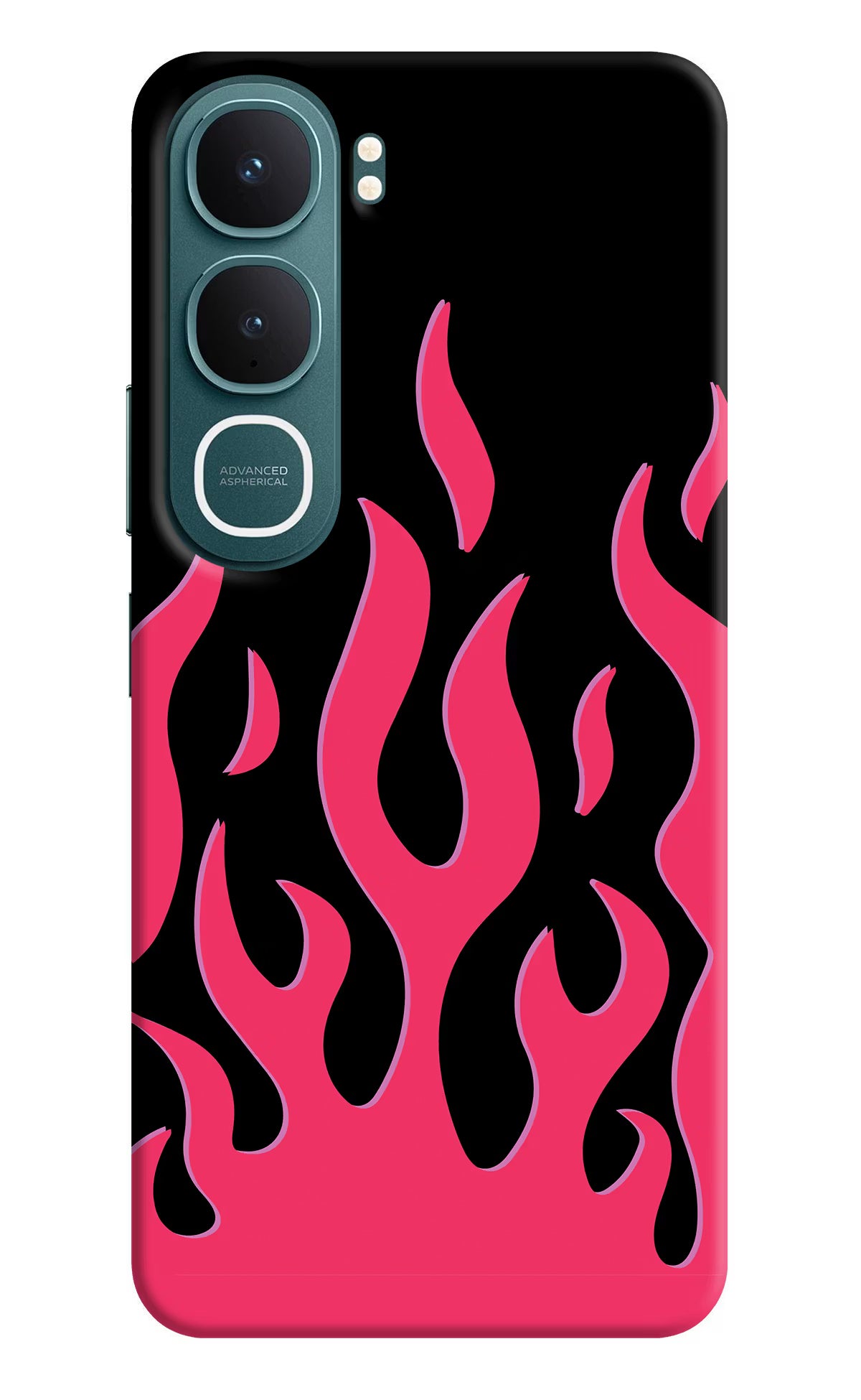 Fire Flames Vivo Y31 5G Hard Case Back Cover by Casekaro