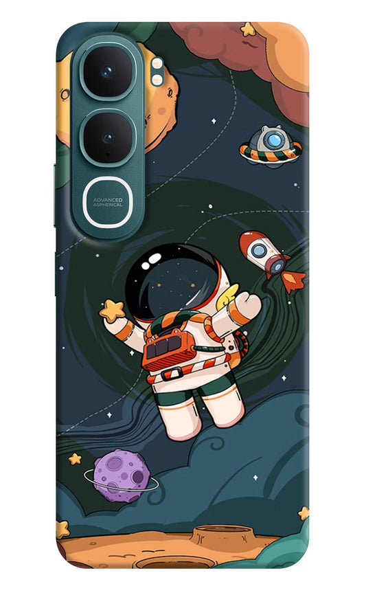 Cartoon Astronaut Vivo Y31 5G Hard Case Back Cover by Casekaro