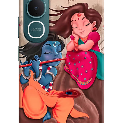 Radhe Krishna Vivo Y31 5G Hard Case Back Cover by Casekaro