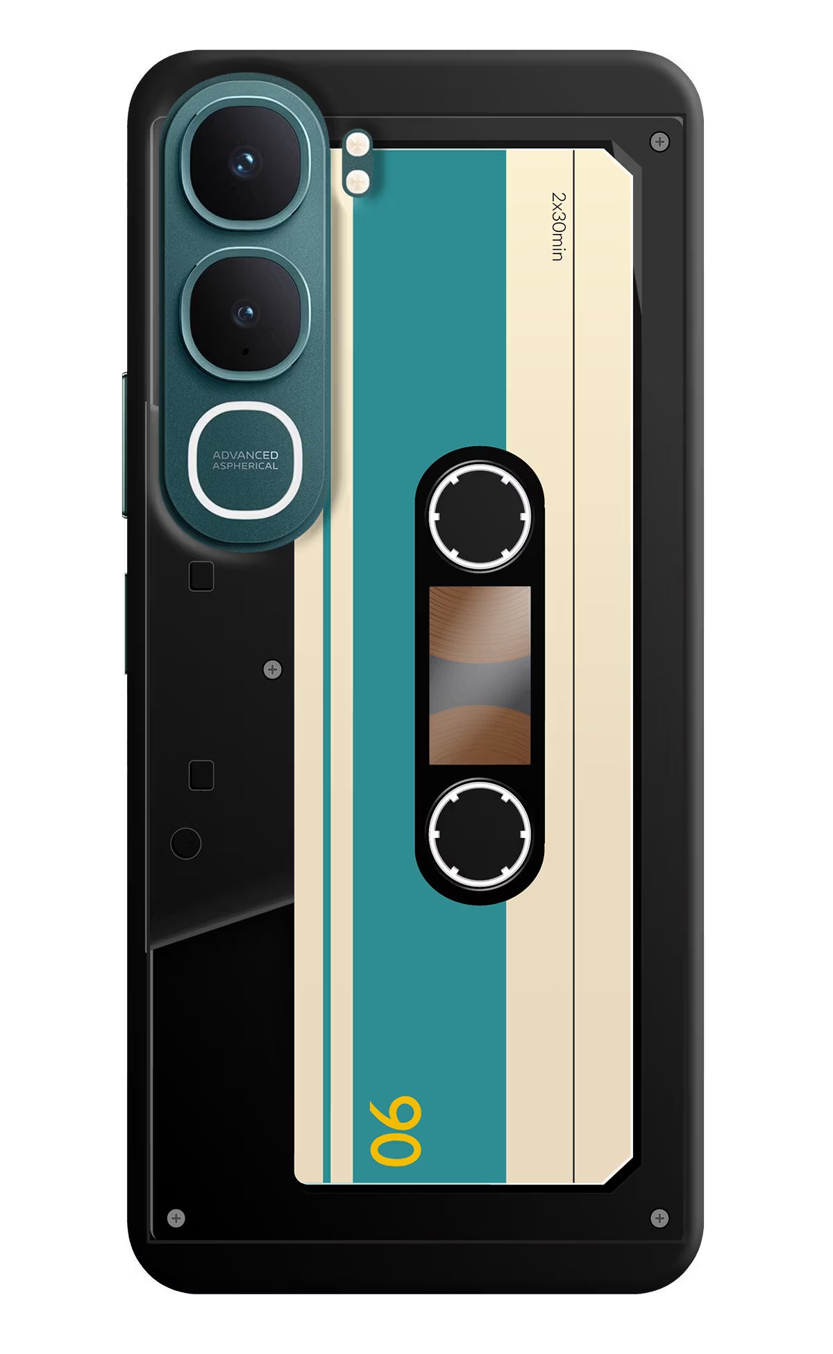 Cassette Vivo Y31 5G Hard Case Back Cover by Casekaro