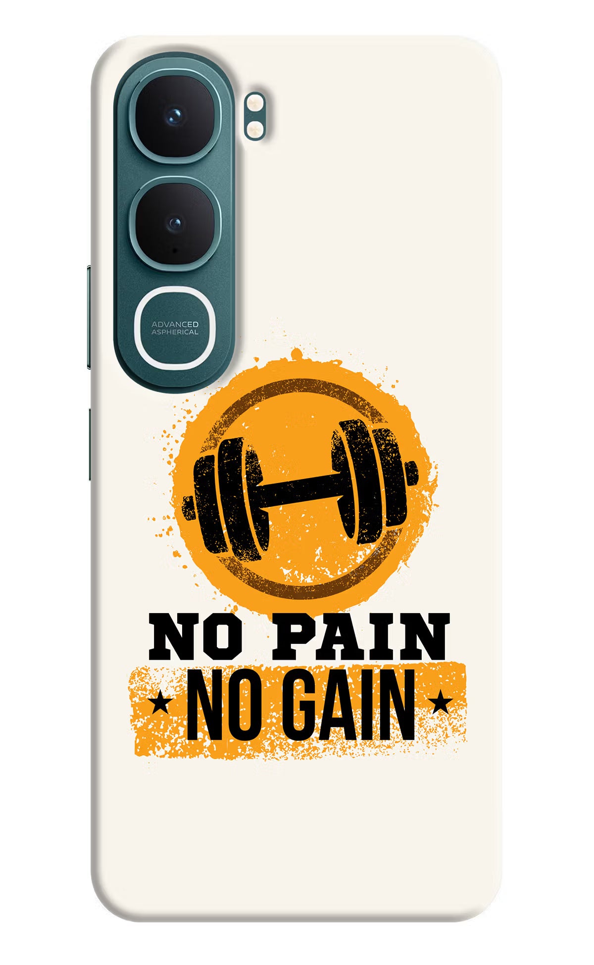 No Pain No Gain Vivo Y31 5G Hard Case Back Cover by Casekaro