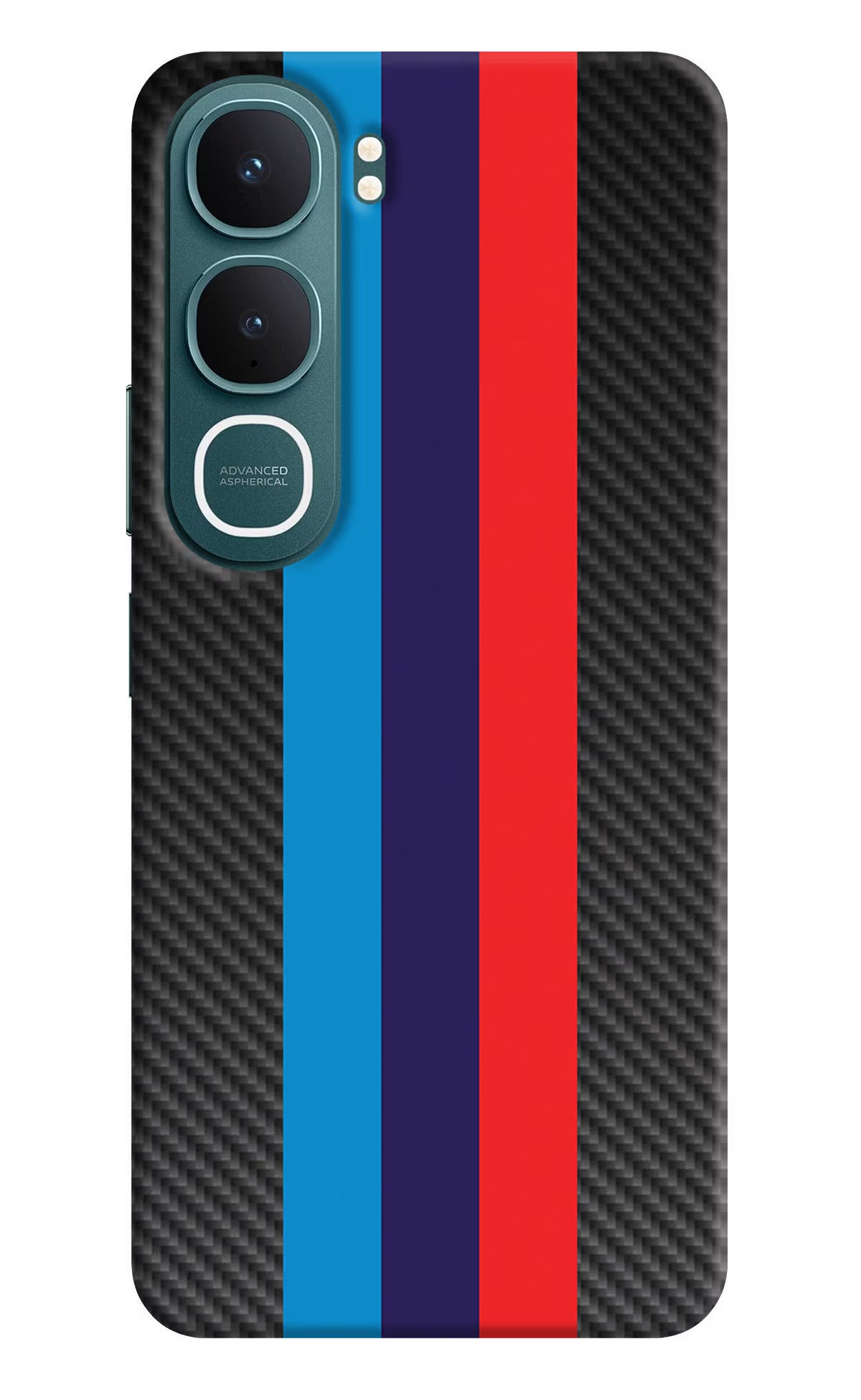 BMW Stripes Pattern Vivo Y31 5G Hard Case Back Cover by Casekaro