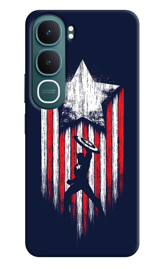 Captain America Marvel Art Vivo Y31 5G Hard Case Back Cover by Casekaro